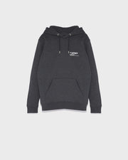 Hoody en molleton motif transfert devant