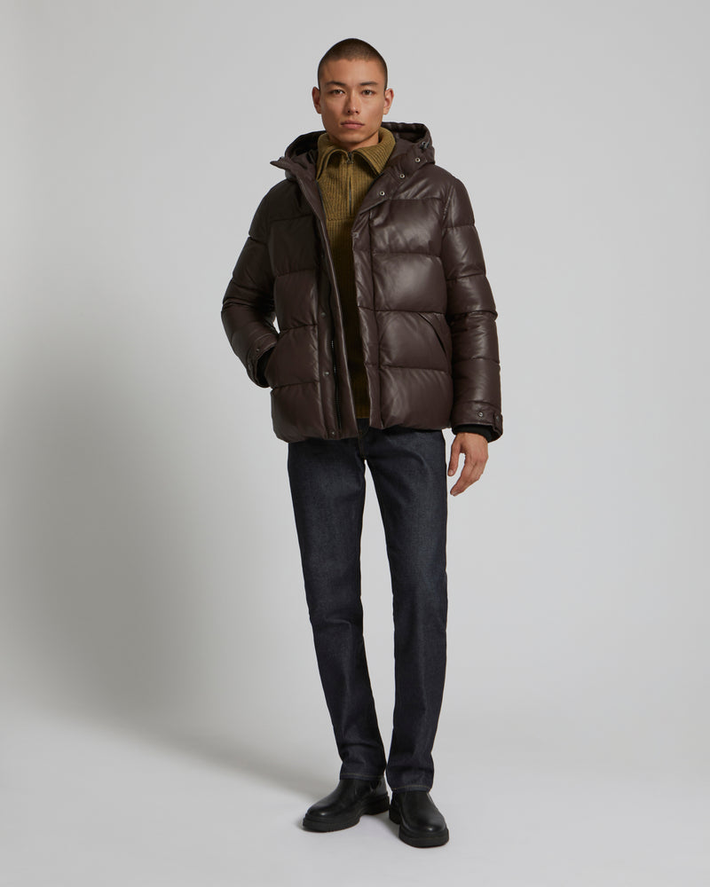 Doudoune cuir