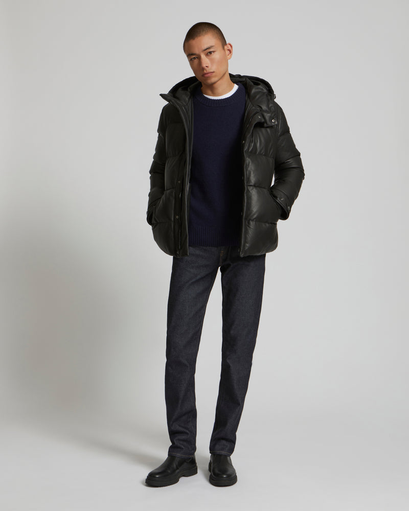 Doudoune cuir