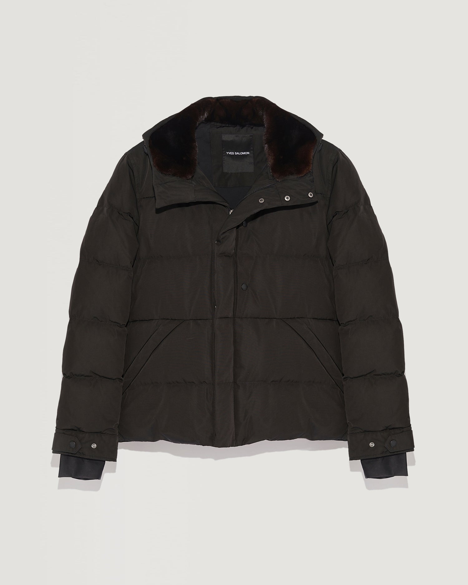 doudoune-skiwear-garniture-vison-noir-24wiv00170s22gc99 -Yves Salomon