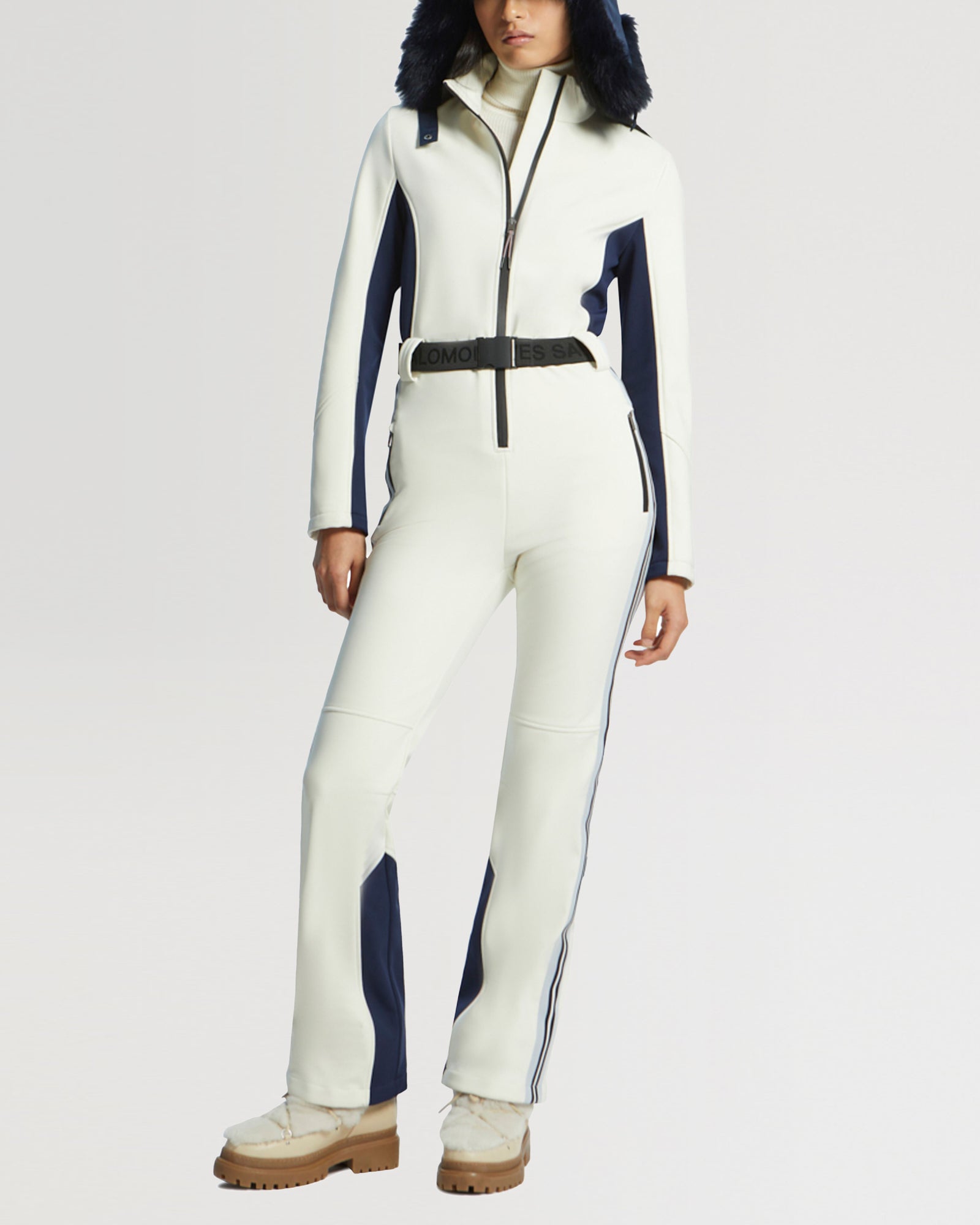 salomon combinaison ski Ski Suit in Softshell fabric - White