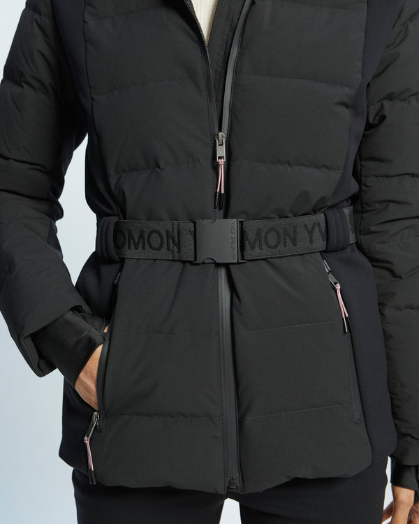 Veste de ski avec capuche en fourrure de renard