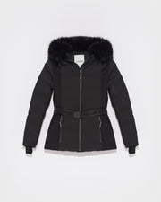 Veste de ski avec capuche en fourrure de renard imperméable