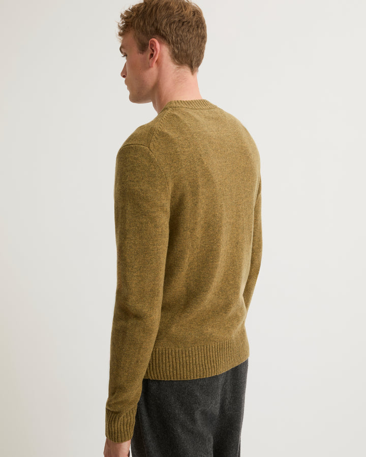 Pull crew neck en maille laine-cachemire-Yves Salomon - Soldes d'hiver - Winter Sale