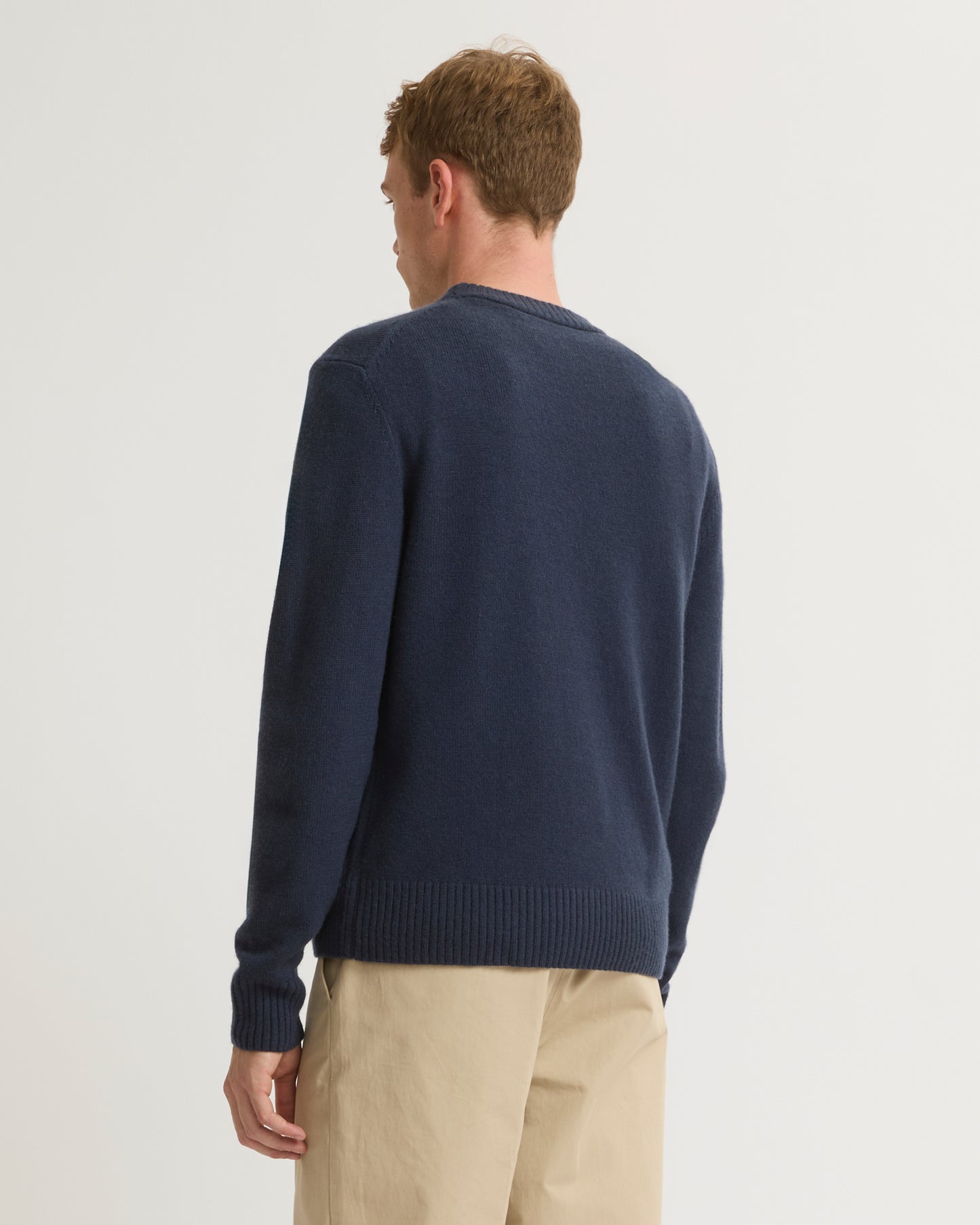 Pull crew neck en maille laine-cachemire-Yves Salomon - Soldes d'hiver - Winter Sale