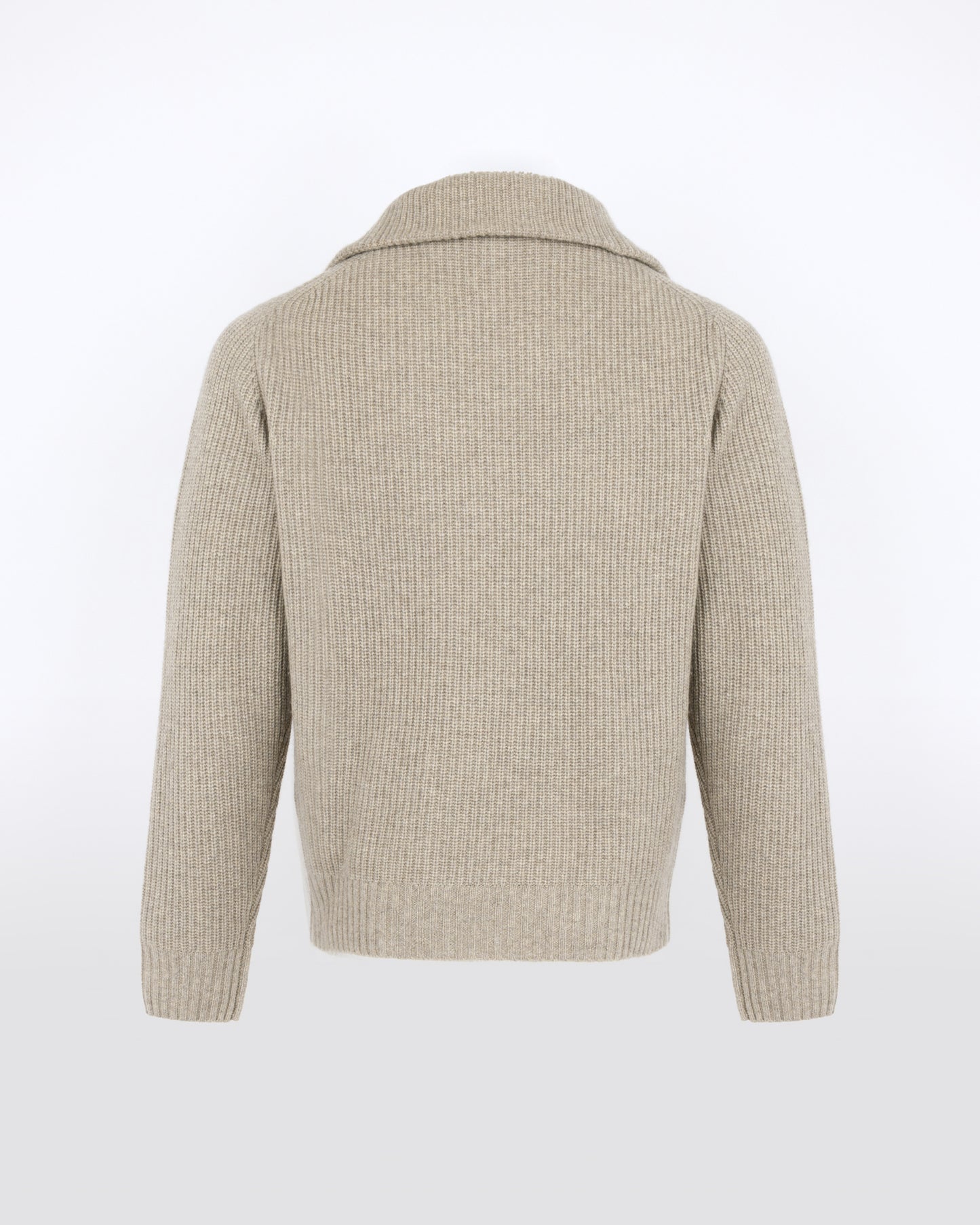 Pull zippé à col camionneur en lainage cachemire - Yves Salomon - Nouvelle collection Automne Hiver