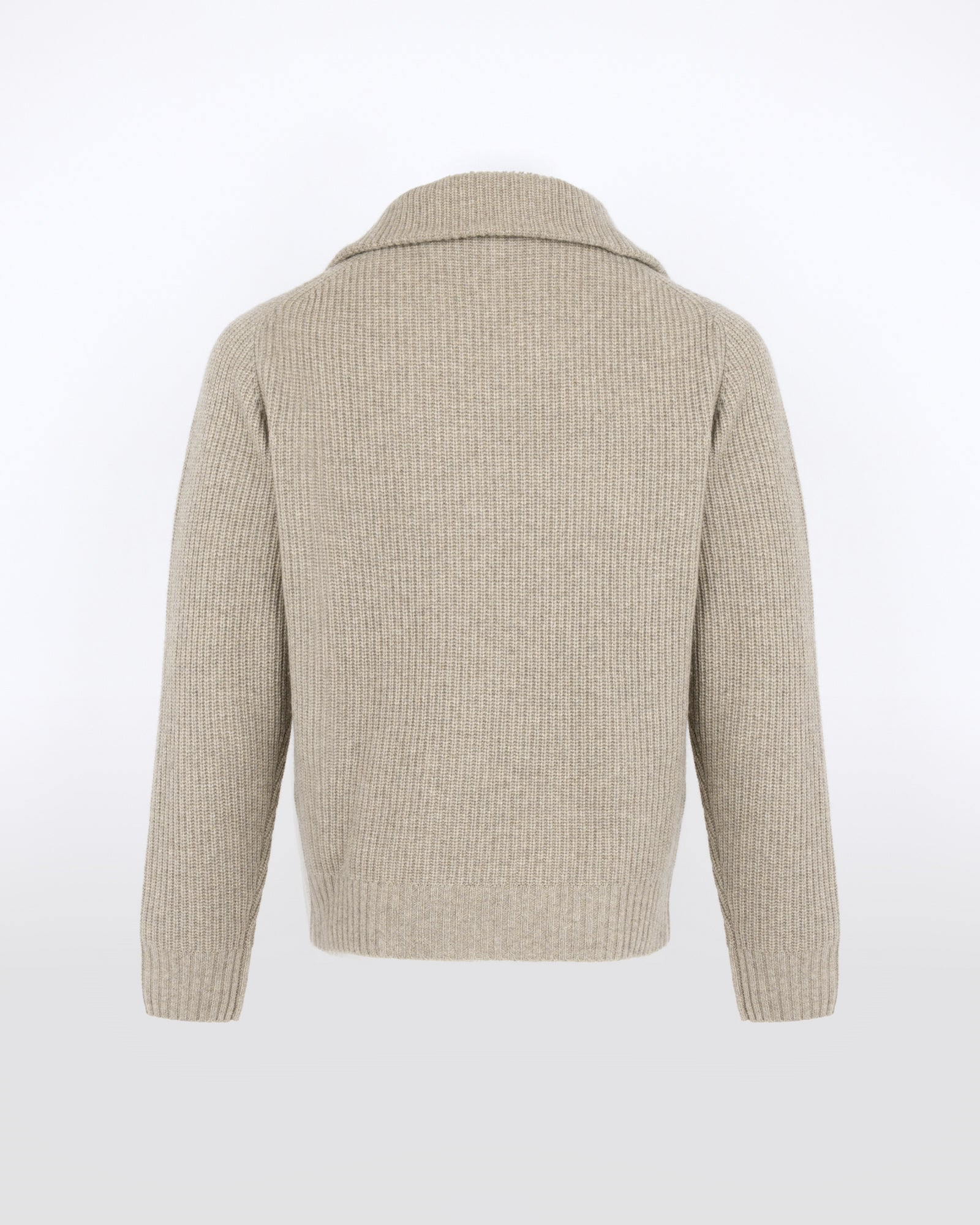 Pull zippé à col camionneur en lainage cachemire - Yves Salomon - Nouvelle collection Automne Hiver