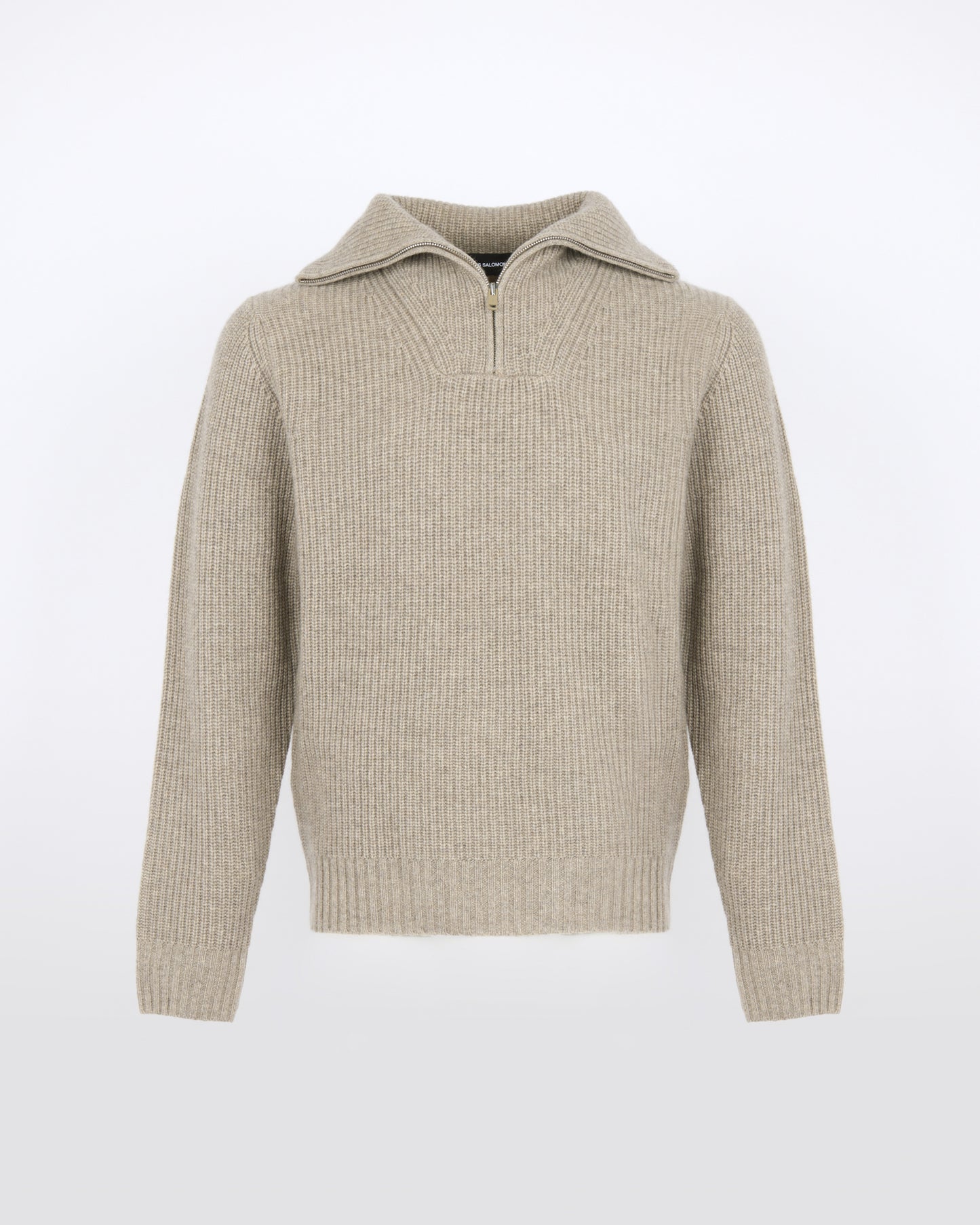 Pull zippé à col camionneur en lainage cachemire - Yves Salomon - Nouvelle collection Automne Hiver