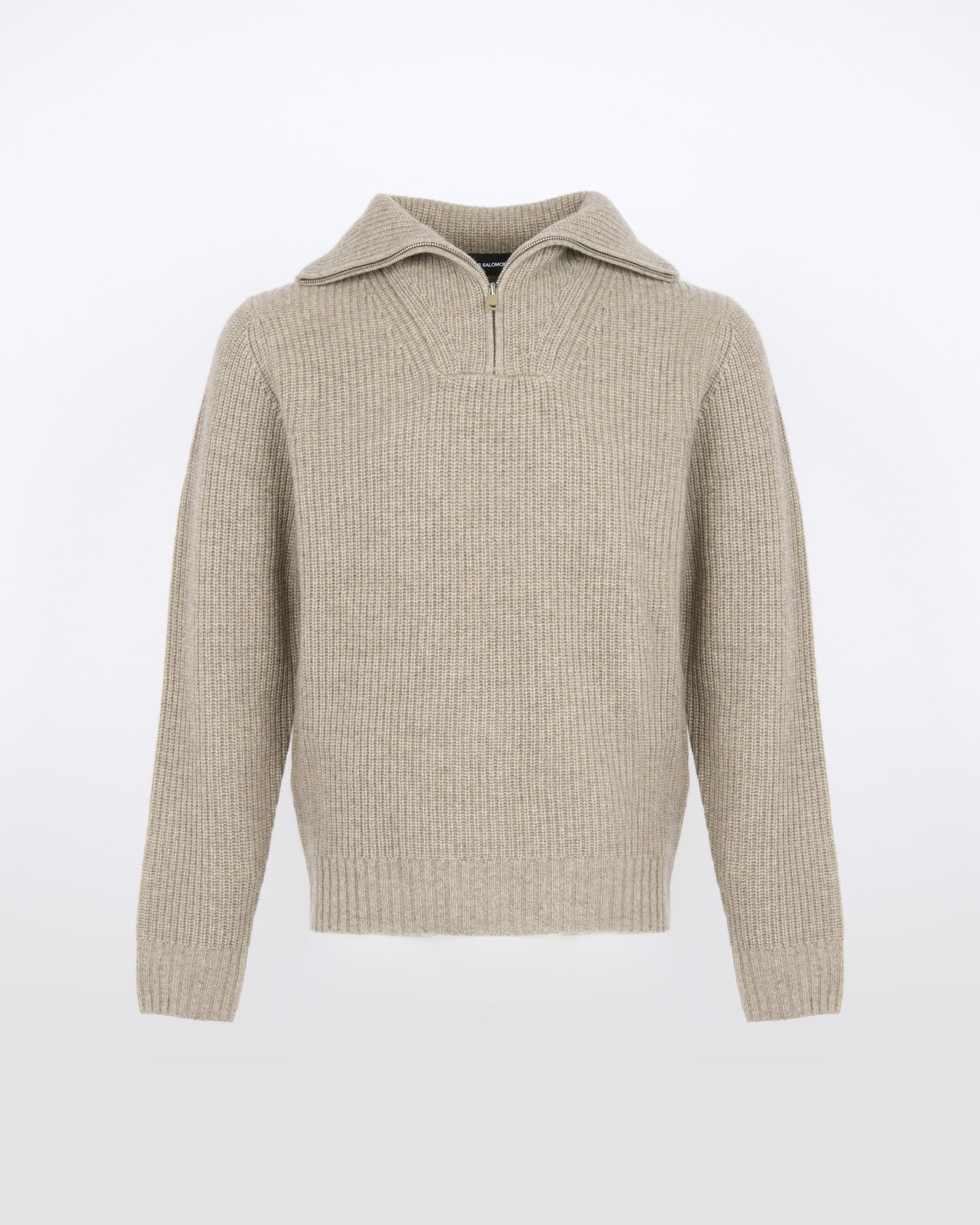 Pull zippé à col camionneur en lainage cachemire - Yves Salomon - Nouvelle collection Automne Hiver