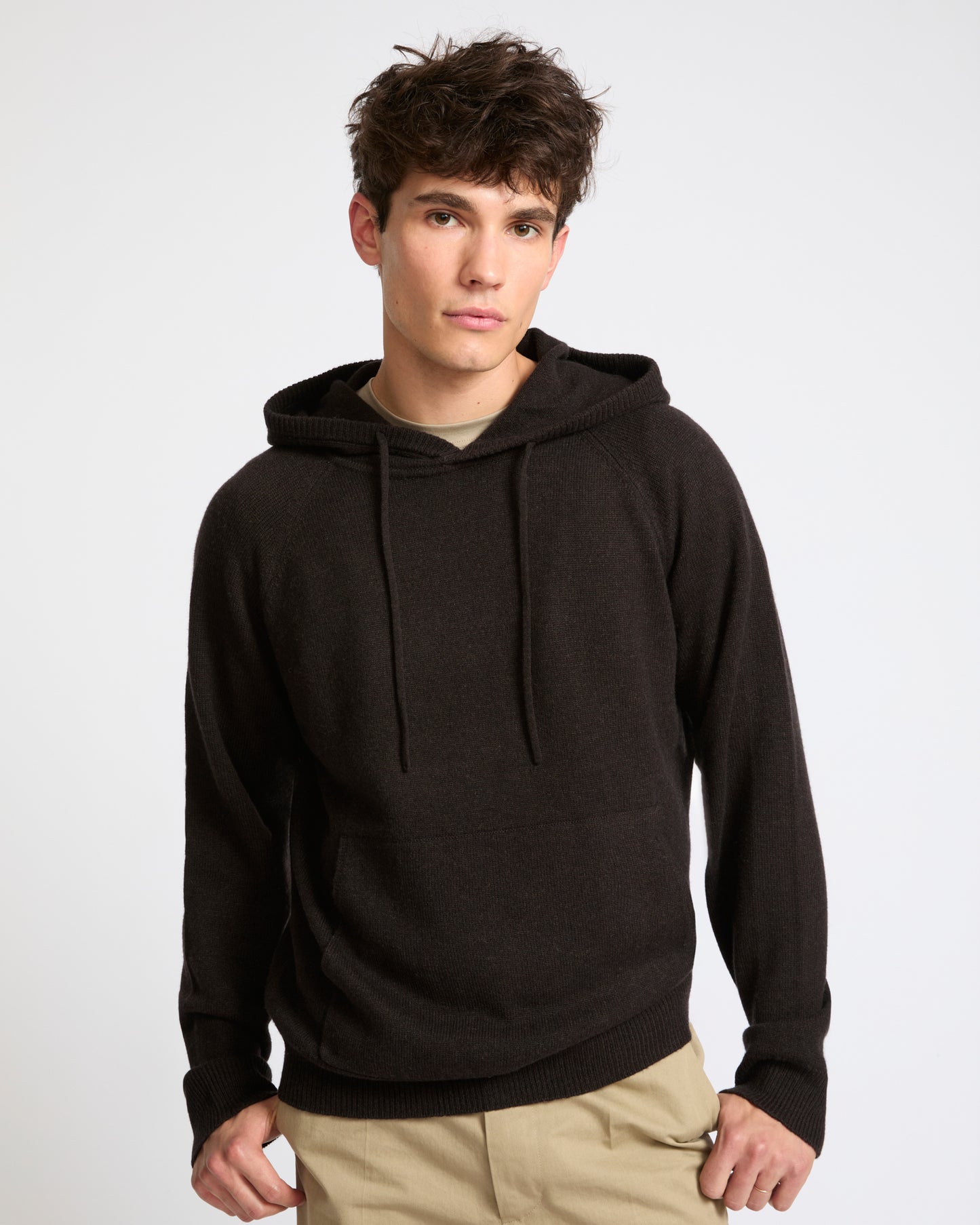 Pull à capuche en lainage cachemire- Yves Salomon - Nouvelle collection Automne Hiver