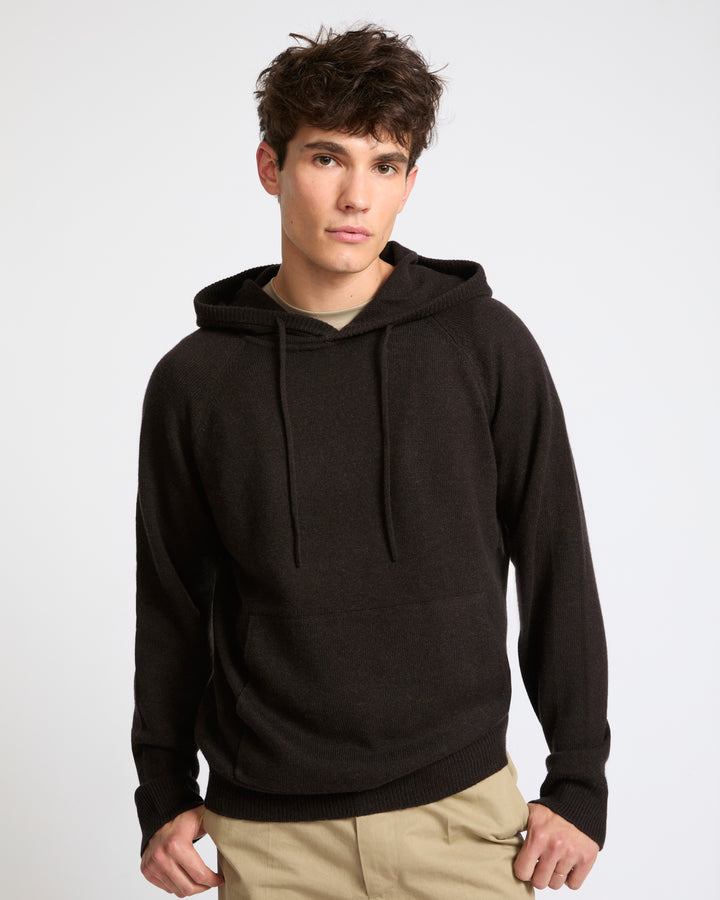 Pull à capuche en lainage cachemire- Yves Salomon - Nouvelle collection Automne Hiver