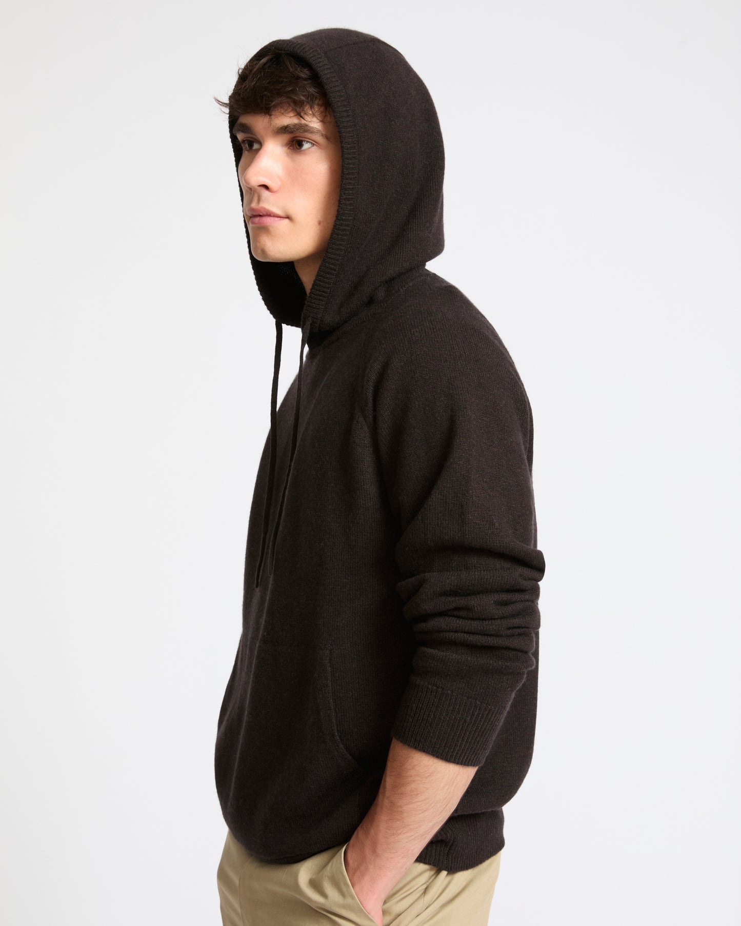 Pull à capuche en lainage cachemire- Yves Salomon - Nouvelle collection Automne Hiver