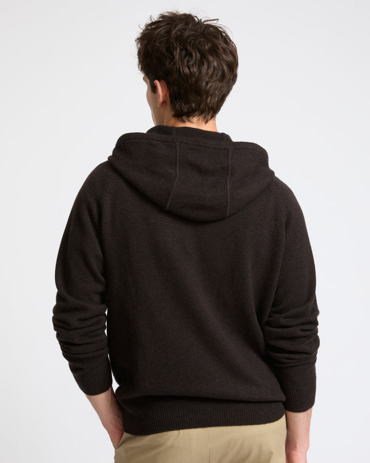 Pull à capuche en lainage cachemire- Yves Salomon - Nouvelle collection Automne Hiver