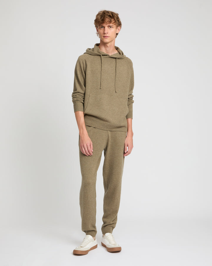 Pull à capuche en lainage cachemire