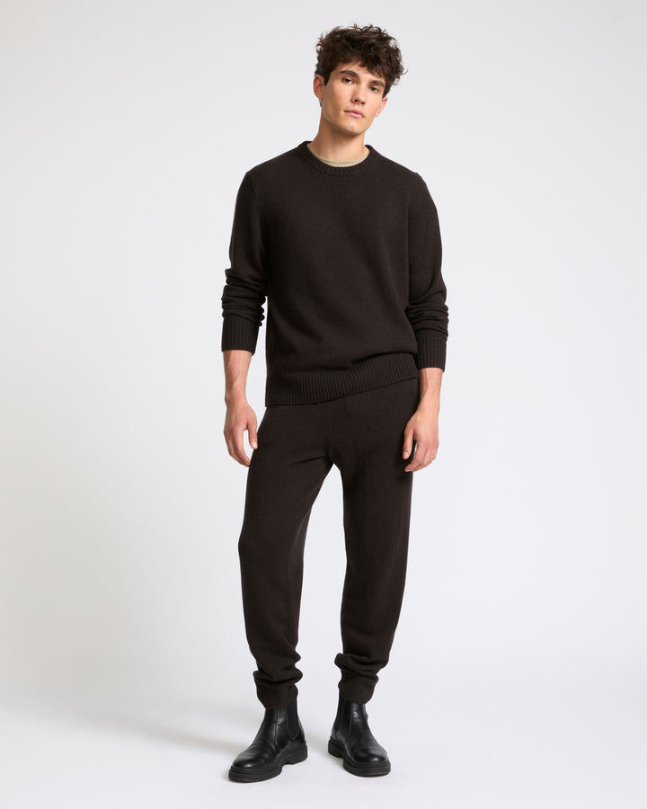 Pantalon jogging en maille laine cachemire- Yves Salomon - Nouvelle collection Automne Hiver