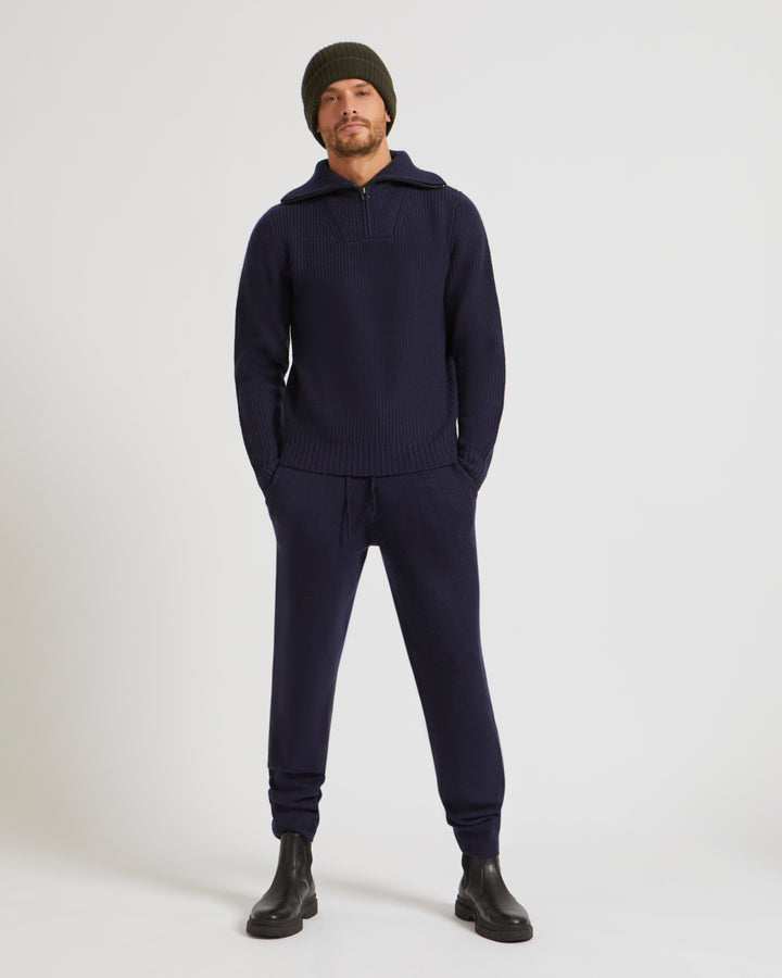 Jogging-style knit pant