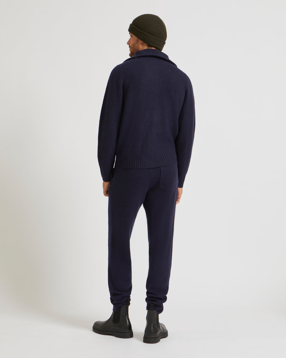 Pantalon jooging en maille lainage cachemire