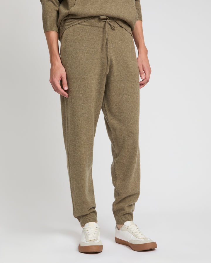 Pantalon jooging en maille lainage cachemire