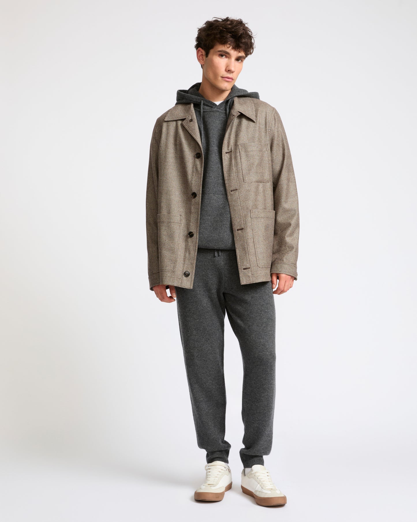Pantalon jogging en maille laine cachemire- Yves Salomon - Nouvelle collection Automne Hiver