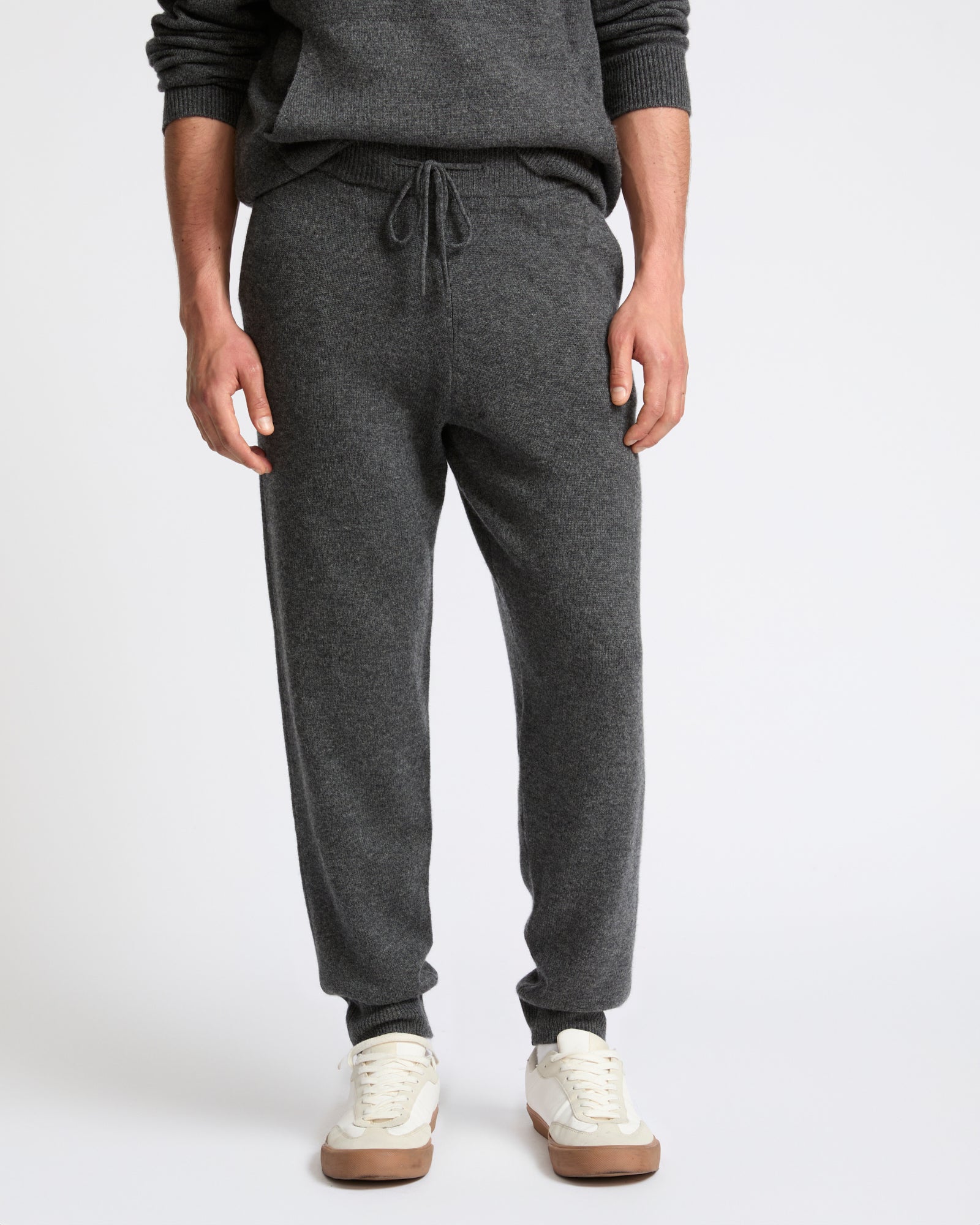 Pantalon jogging en maille laine cachemire- Yves Salomon - Nouvelle collection Automne Hiver