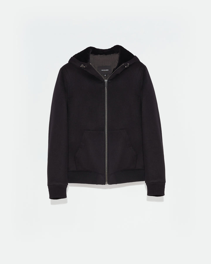 hoodie-en-tissu-double-face-laine-noir-24wuv01166t17xc99 -Yves Salomon