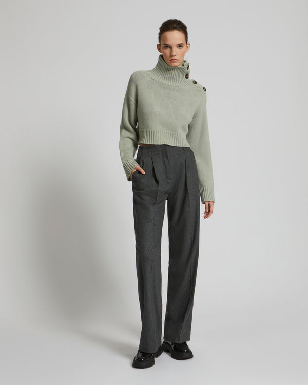 Pull court en maille