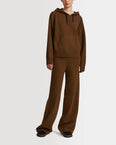Knitted hoodie Angora wool