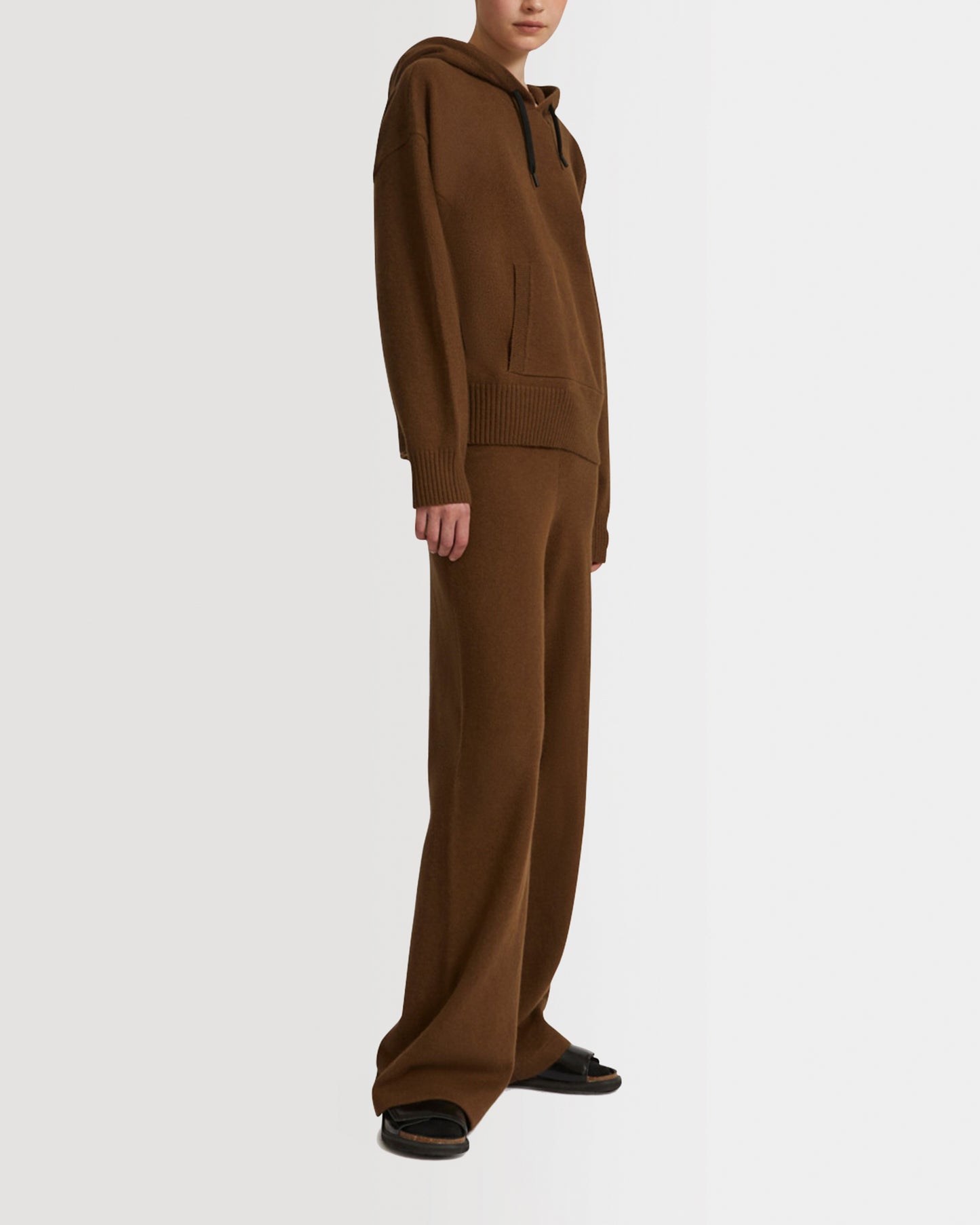 Knitted hoodie Angora wool