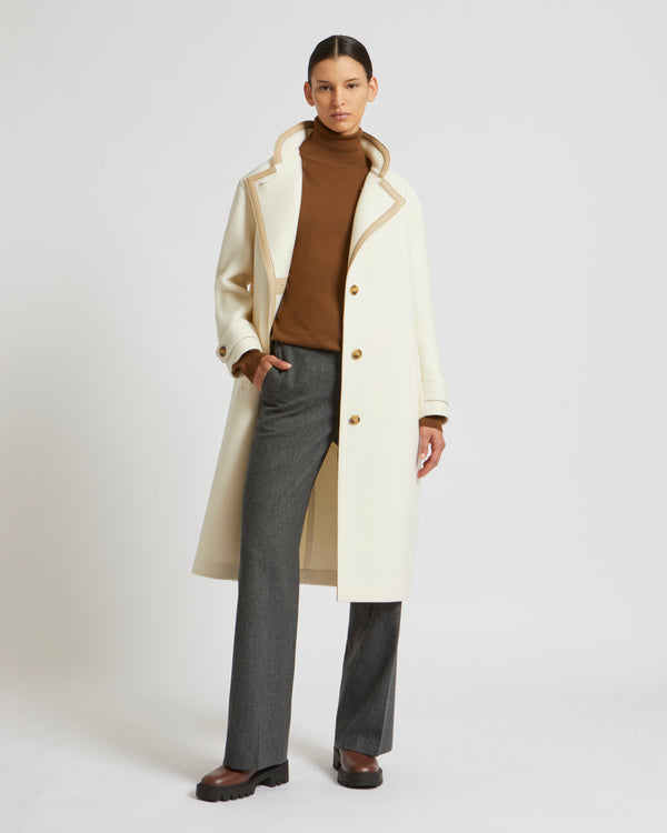 Manteau long en lainage