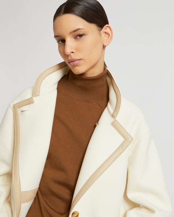 Manteau long en lainage