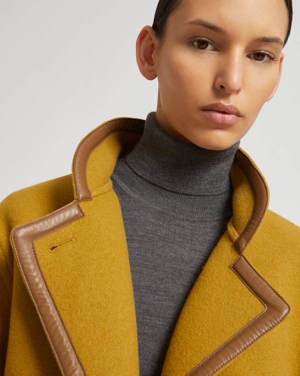 Manteau long en lainage