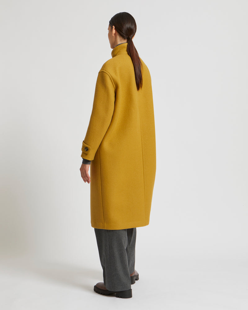 Manteau long en lainage