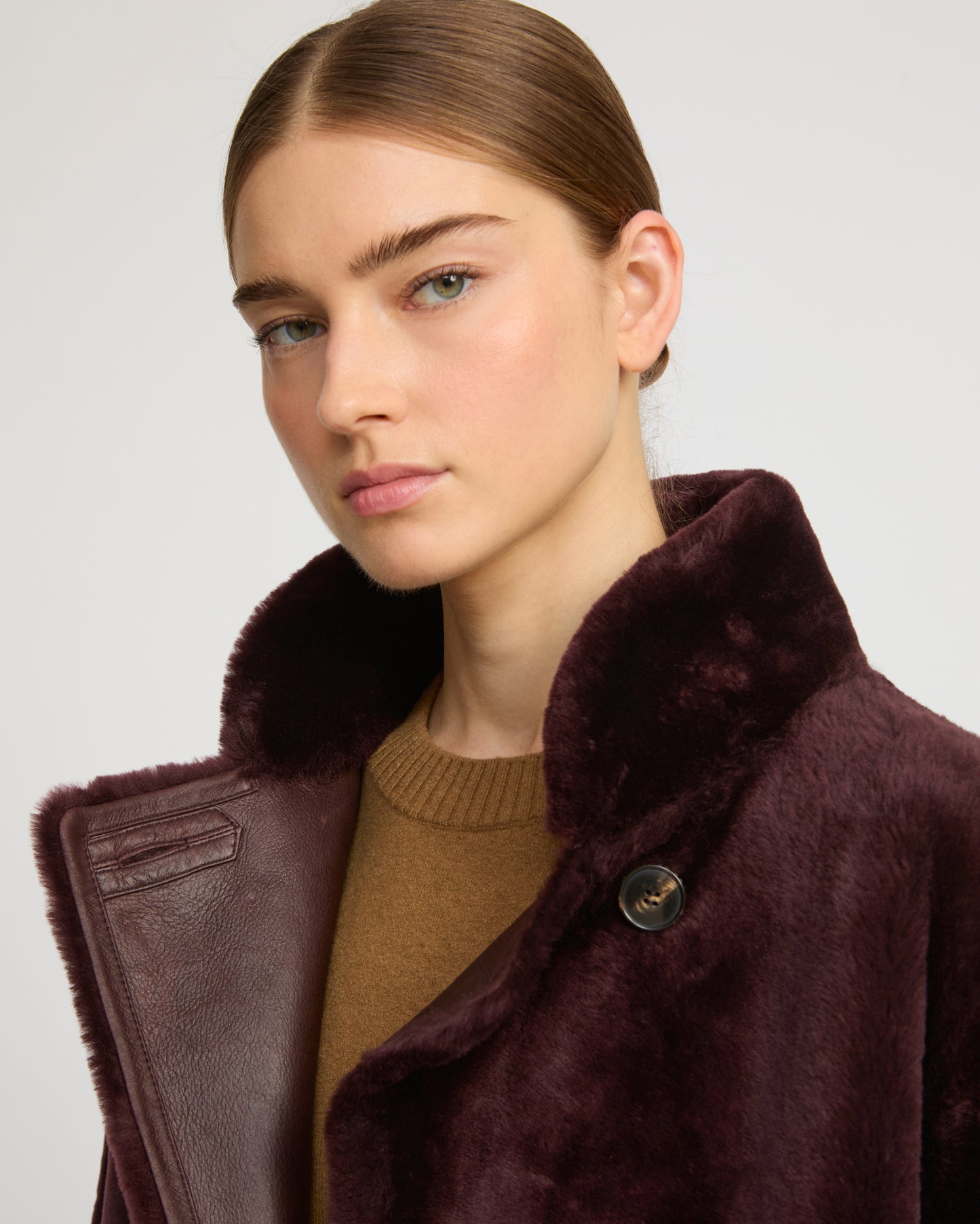 Officer coat in merino