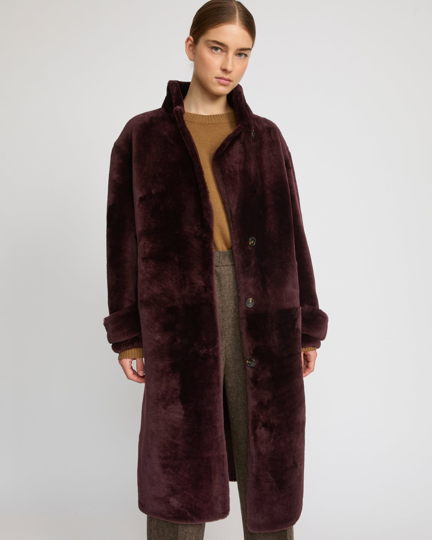 Officer coat in merino
