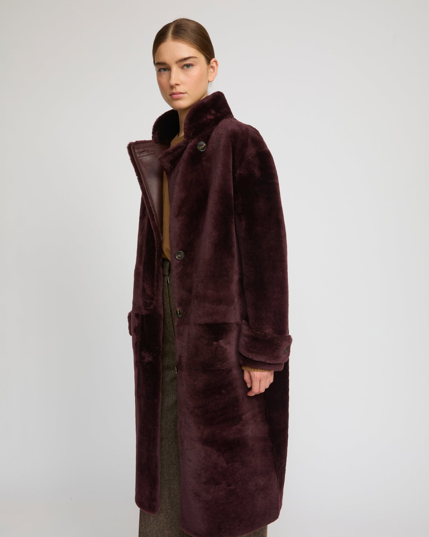Officer coat in merino