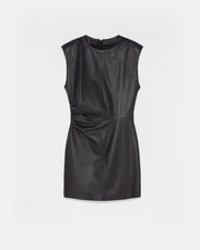 Ärmelloses Kleid aus Lammleder