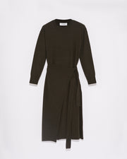 Robe ceinturée en maille