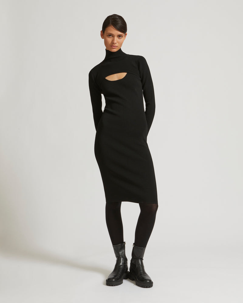 Robe deux-en-un en maille