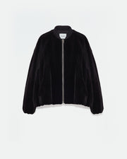 Veste bombers en vison rasé