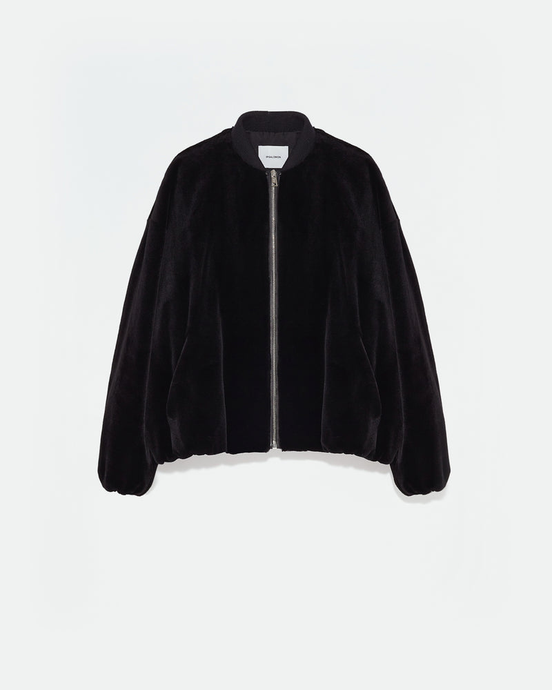 Bomber jacket in sheared mink