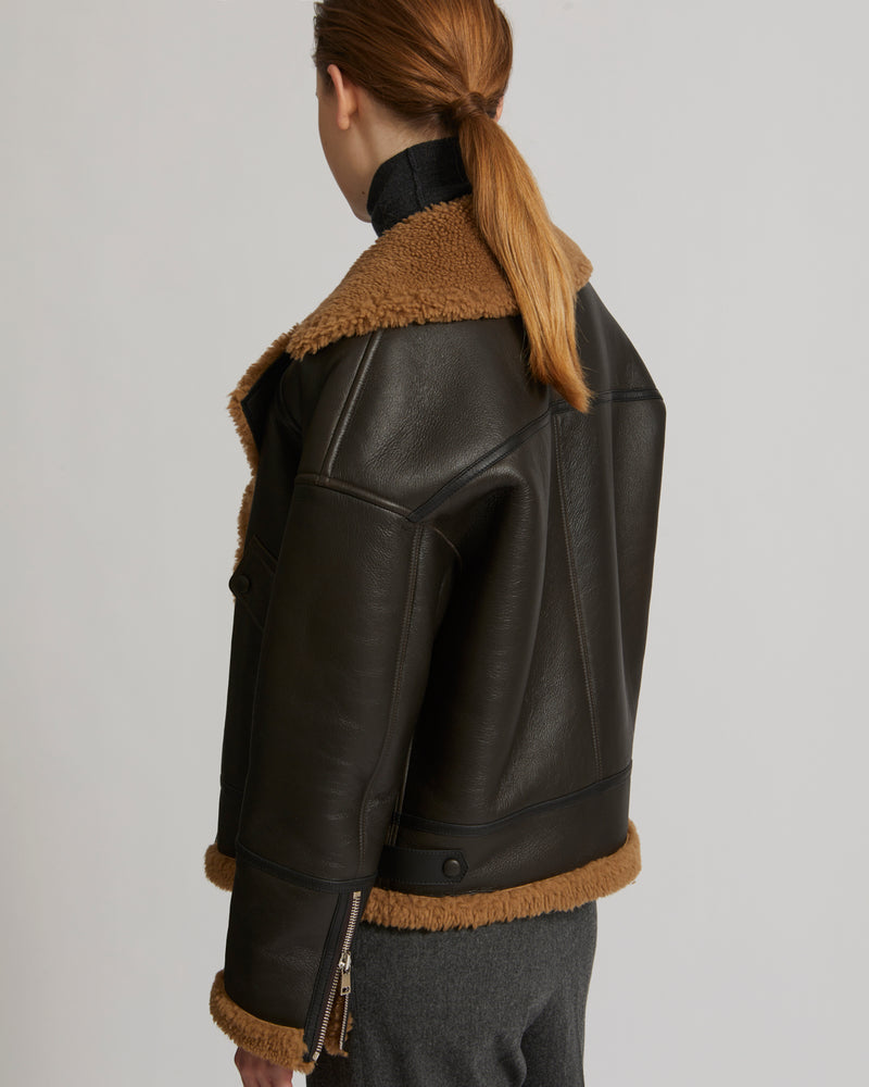 Merino biker jacket