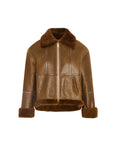 Bomber shearling jacket in merinos lambskin
