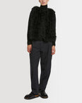 Long feather gilet