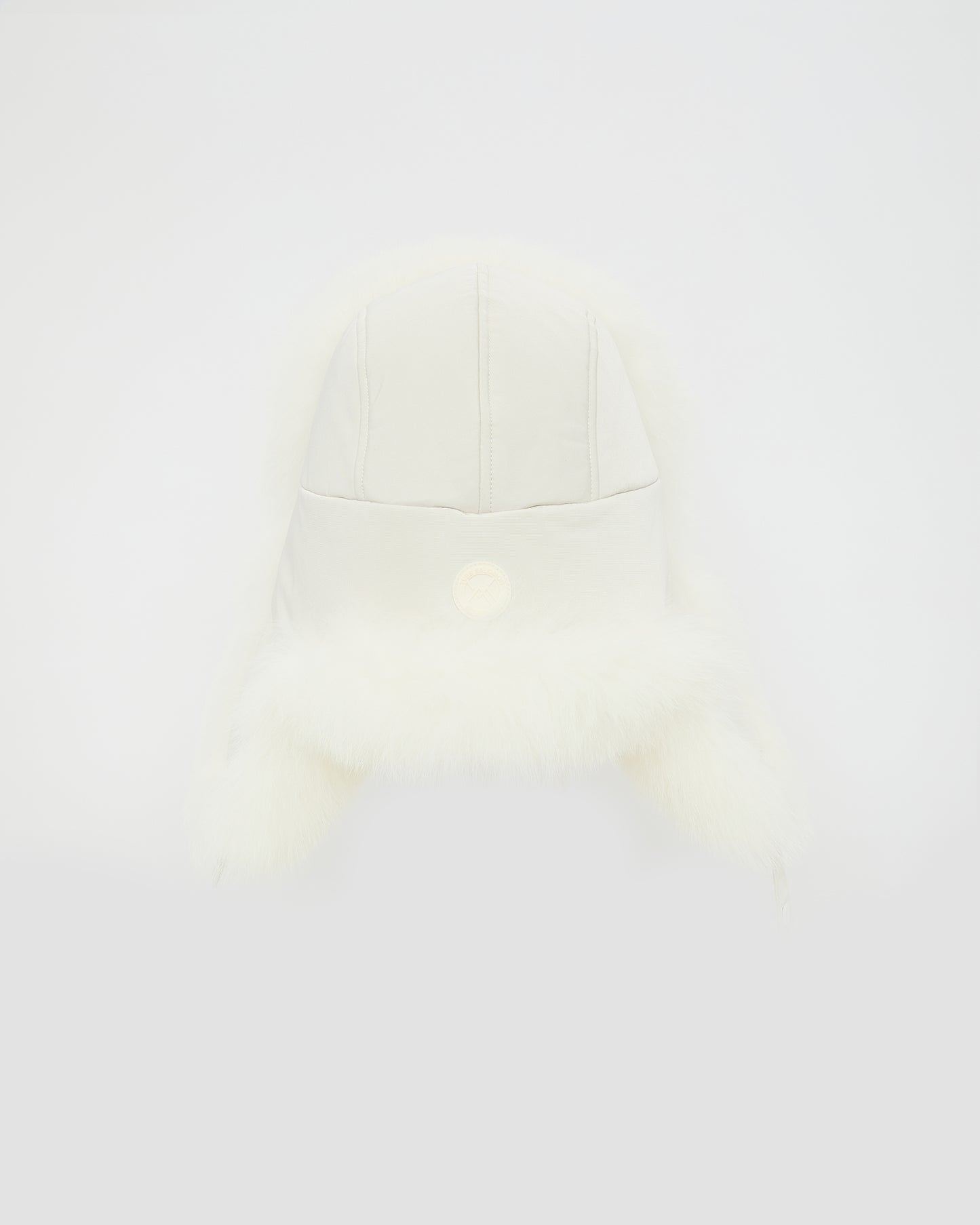 Chapka en tissu technique imperméable et fourrure de renard -Yves Salomon