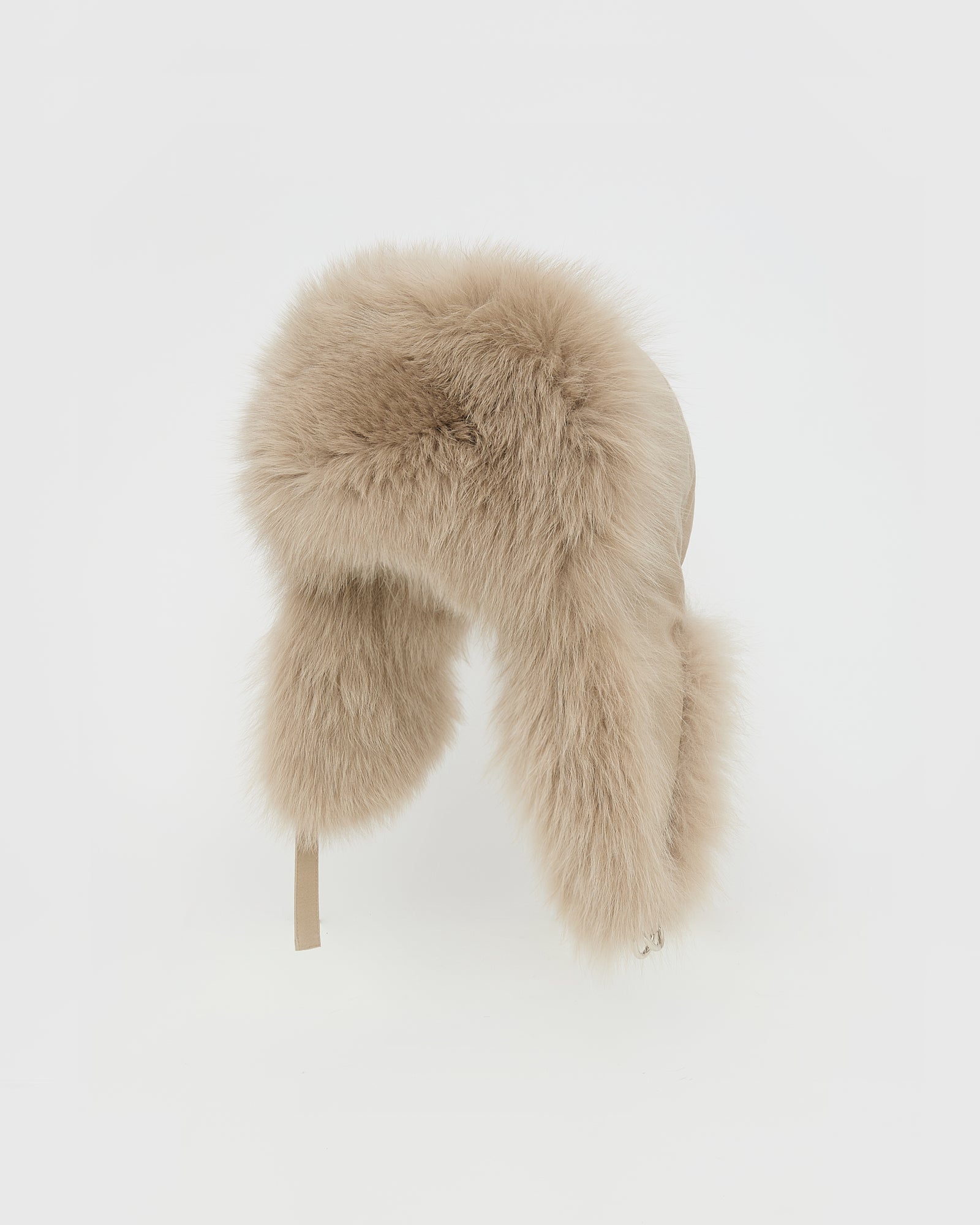 Chapka en tissu technique imperméable et fourrure de renard -Yves Salomon