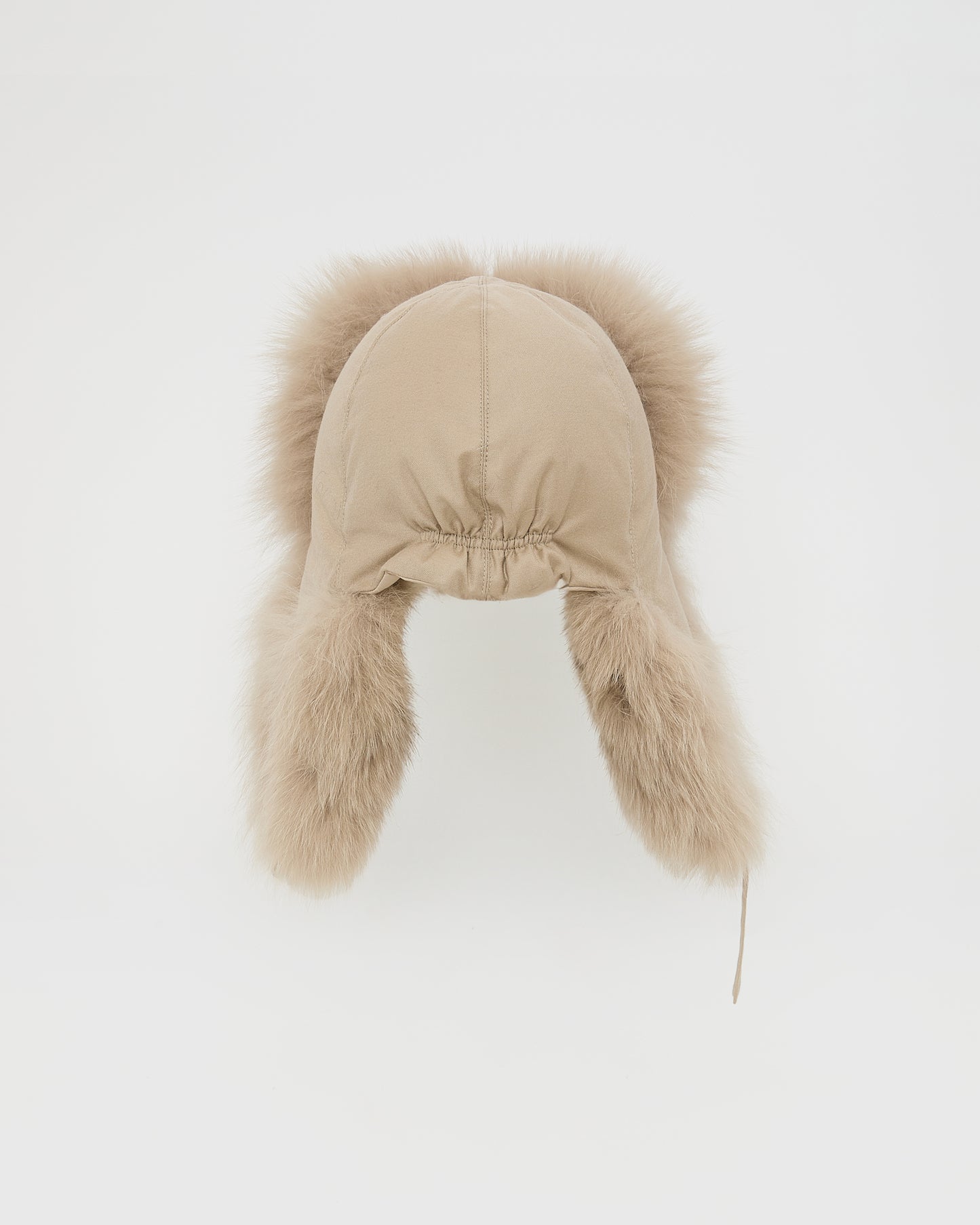 Chapka en tissu technique imperméable et fourrure de renard -Yves Salomon