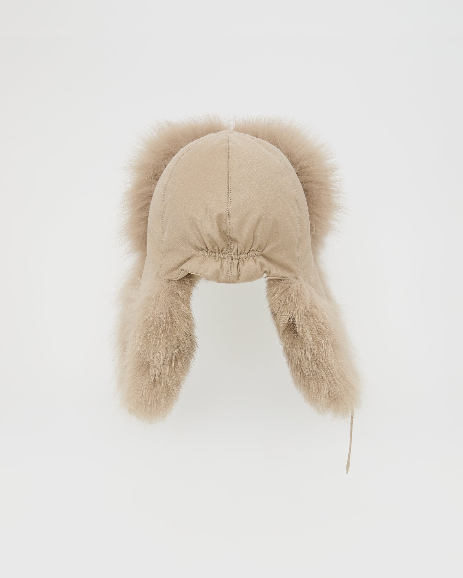 Chapka en tissu technique imperméable et fourrure de renard -Yves Salomon