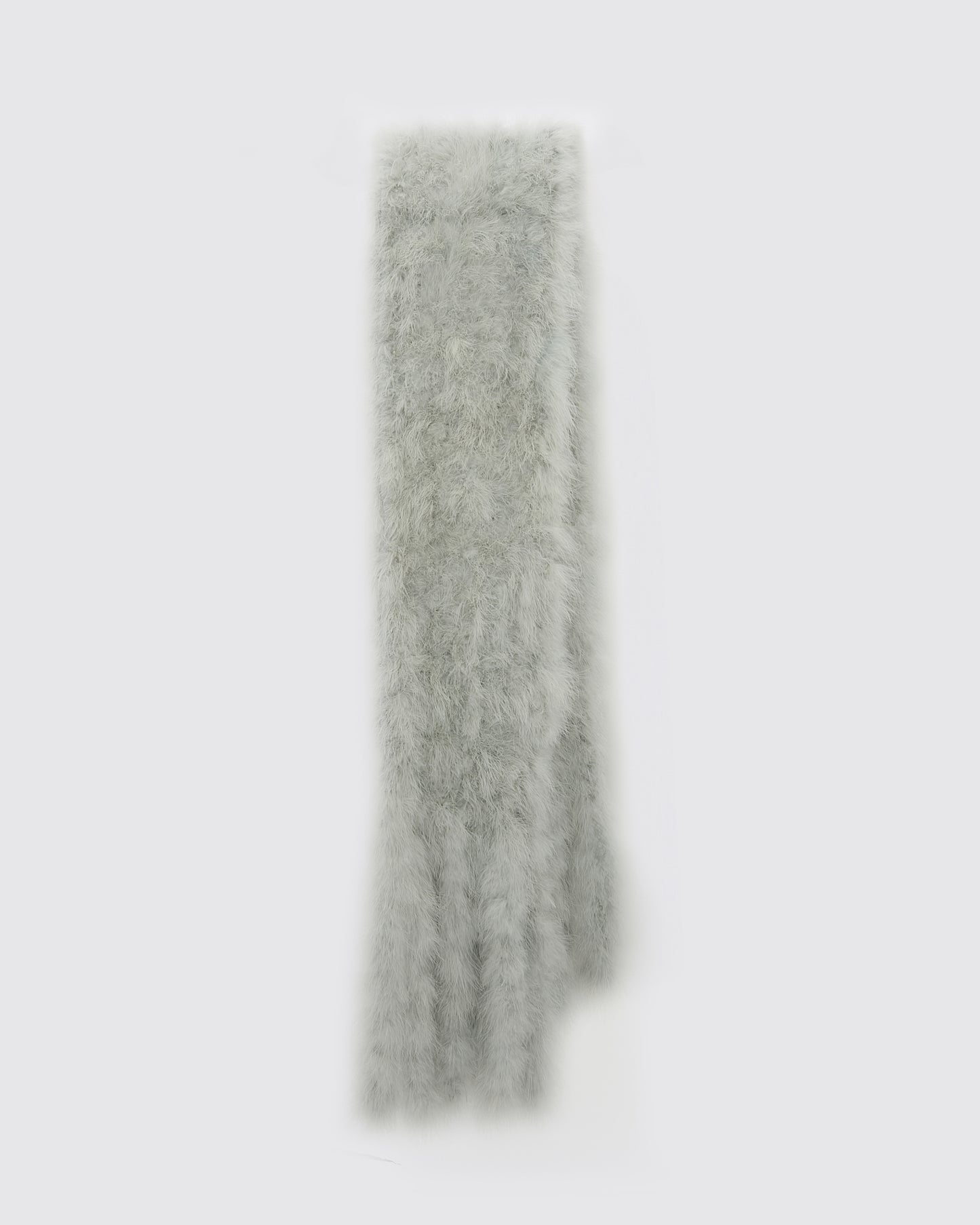 Maxi écharpe à franges en plumes
