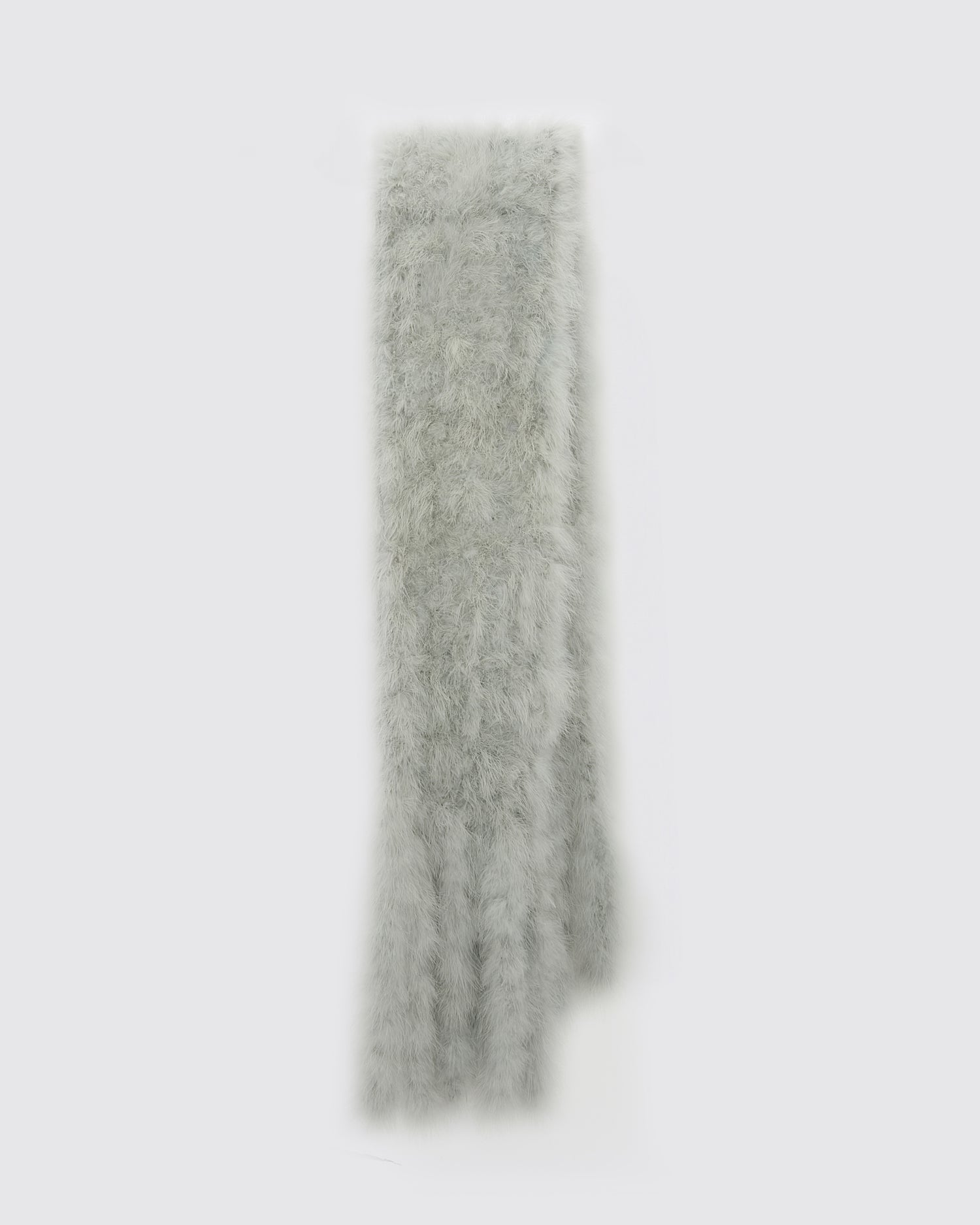 Maxi écharpe à franges en plumes -Yves Salomon