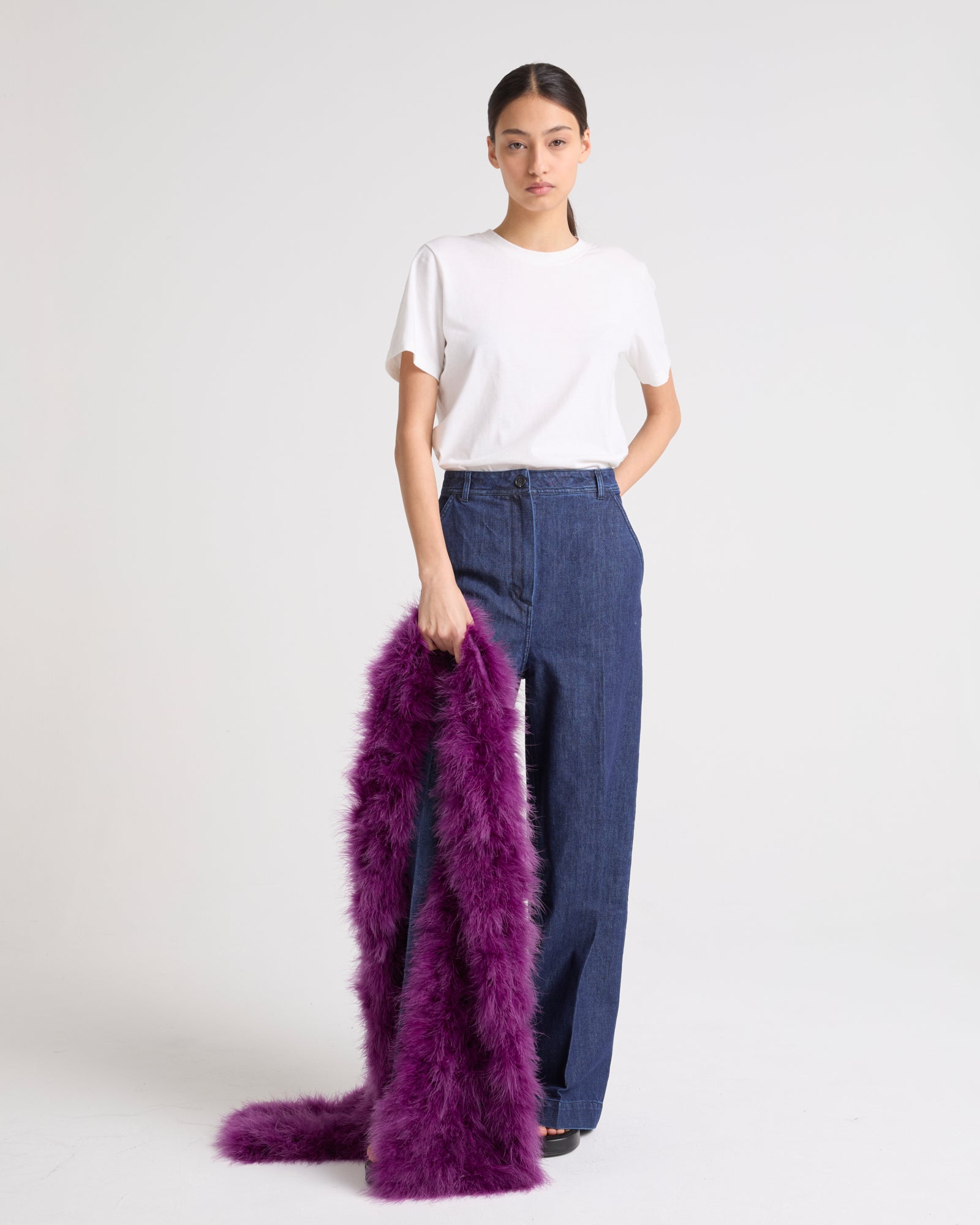 Feather Scarf - Yves Salomon Women